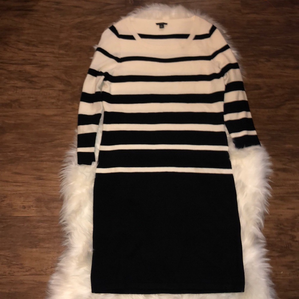 Ann Taylor Striped Sweater Dress